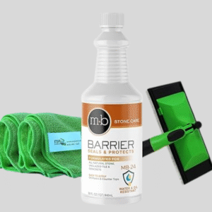 MB Stone Care Barrier Sealer Kit, 32 fl oz, Includes Applicator and Towels