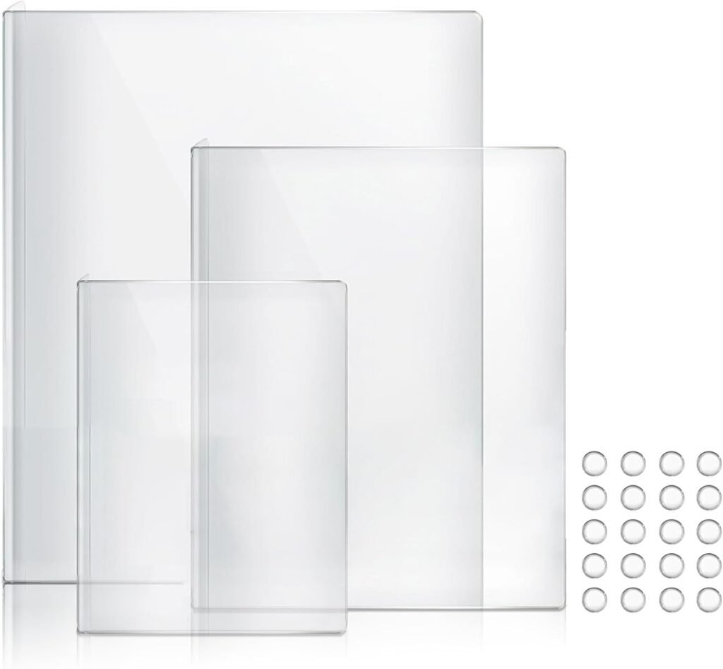 3-Piece Acrylic Cutting Board Set with Counter Lip