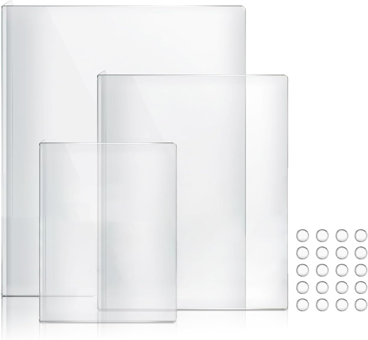 3-Piece Acrylic Cutting Board Set with Counter Lip